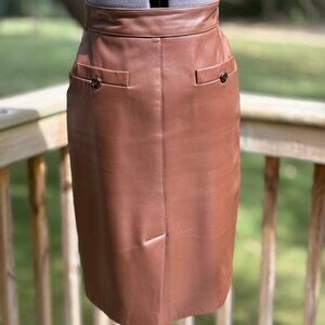 Carlisle size 0 leather skirt